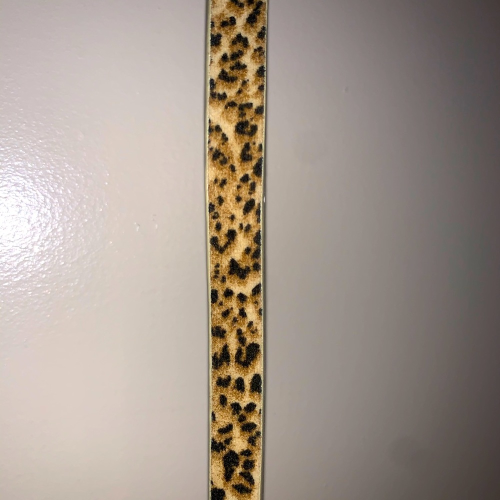 Animal belt print thin belt approx 46”